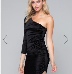 Bebe one shoulder dress